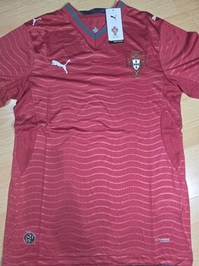 Puma Red Portugal Football Jersey with Crest